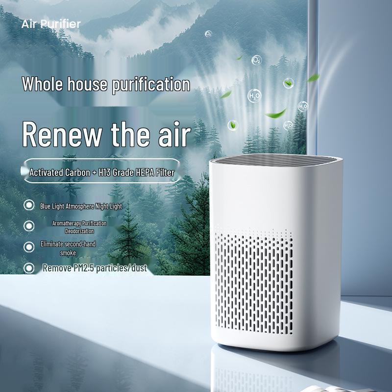 USB Desktop Air Purifier: Removes Odors, Deformaldehyde, and Indoor Dust