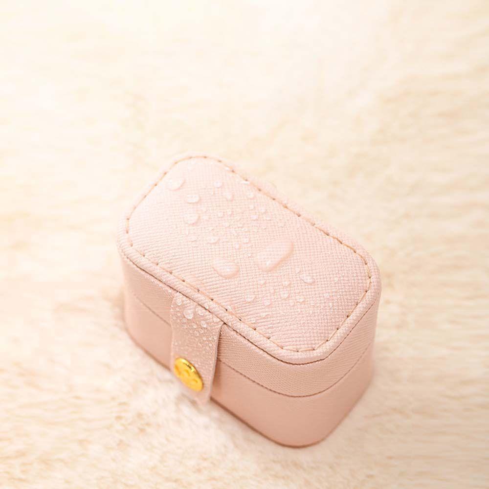 Leather Water-proof Travel Earring Holder Ring Display Box Jewelry Storage Case Jewelry Organizer
