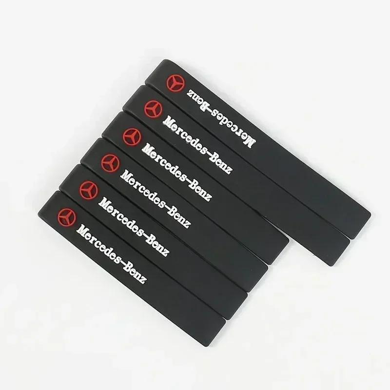 6Pcs Rubber Strip Car Door Anti Collision Protective Sticker For Mercedes Benz AMG GLE GLS CLS GLC CLA GLA GLK ML C197 R231 W167