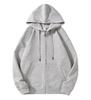 Women's Loose Fit Hooded Sweatshirt: Sporty Zipper Jacket, Long Sleeve, 2024 Autumn/Winter Collection, Customizable Hoodie.