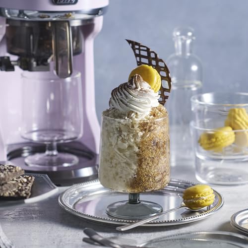 Toffy Compact Electric Fluffy Shaved Ice Maker K-IS14 [2025 Model] Latest Model: Authentic Shaved Ice, Frozen Fruit, Half Ice, Mixed Ice, Juice, Milk