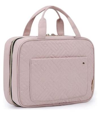 NEYORIKA Travel Bag Hanging Cosmetics Toiletries Travel Pouch Toiletry Bag Waterproof Lightweight with Hook (Pink)