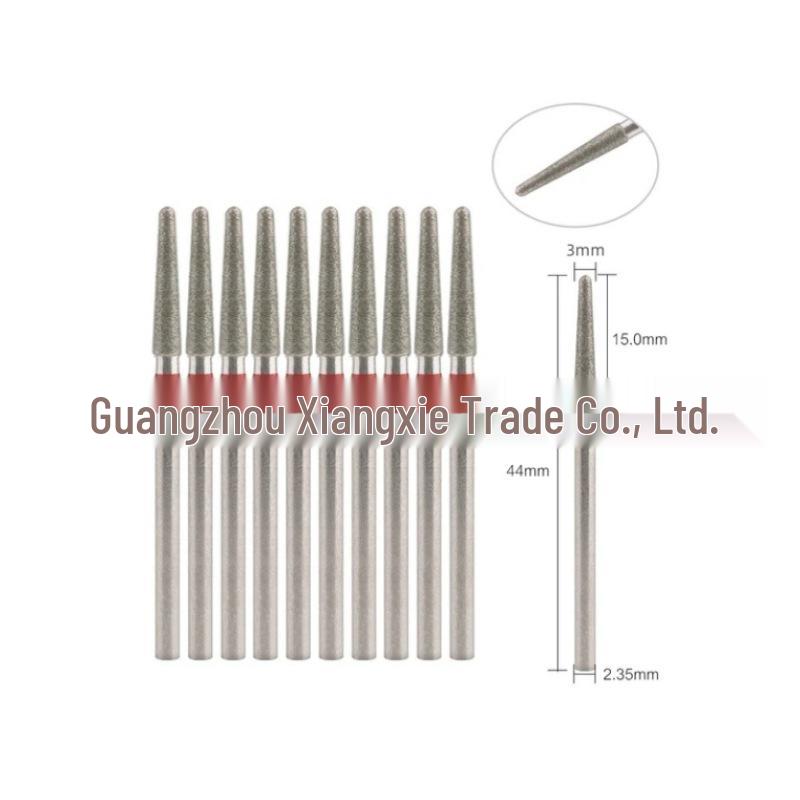 10-Piece Nail Art Diamond Drill Bits for Pre-Treatment and Grinding Dead Skin & Calluses