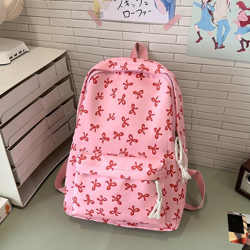 Lightweight Bow Backpack Large Capacity Teenagers Shoulder Bag  Junior High School