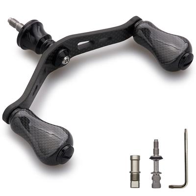 HEIGHTEN Fishing Reel Handle Gourd Series Carbon Knob 90mm Spinning Reel Carbon HT21901 Black 1.5K