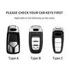 Leder Auto Schlüsselhülle für A4L A5 Q7 TT TTS A3 A4 B9 A6 A7 4K A8 E-tron Q5 Q8 C8 D5 SQ8 Auto Schlüsselanhänger Zubehör