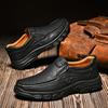 Genuine Leather Flat Shoes Classic Soft Leather Handmade Breathable Men Shoes Men Loafers Slip On Business Casual Shoes
