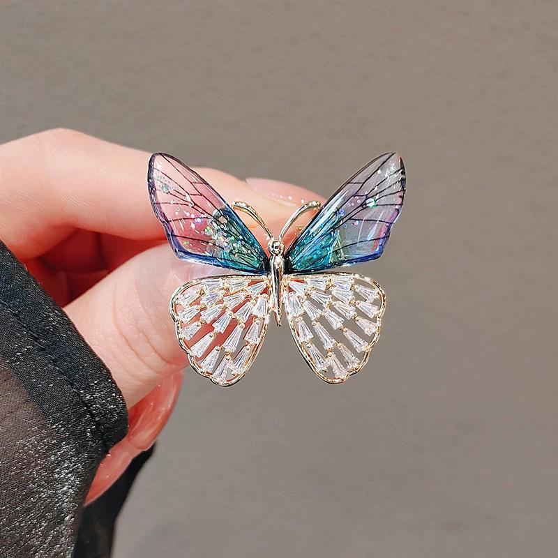 Elegant Butterfly Brooch for Women, Versatile Pin for Sweaters and Suits