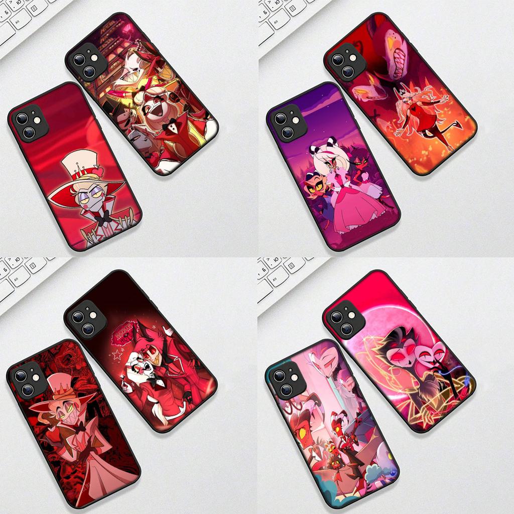 for Xiaomi Redmi Note 12 10 11 9 Pro 10C 12C 9T 9A 10A 12S Note11 Note12 5G 4G Case Dust H-Hazbin Alastor Hotels Charile Angel