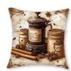 Caffe-Infused Decorative Pillow Covers: Latte, Mocha, Espresso & More Sofa Cushion Cover Home Room Decoration 2D Flat Printing
