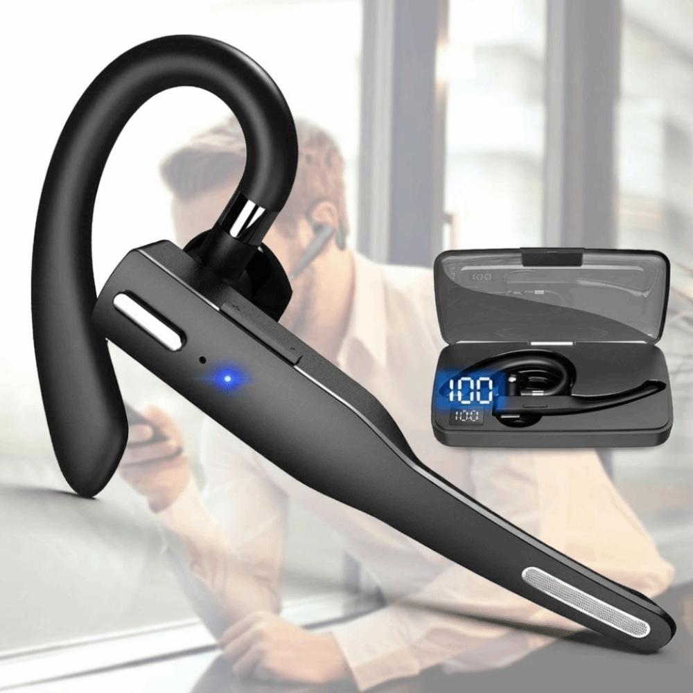Built-in Mic Wireless Headset BT5.1 Handsfree Earphone Business Earpiece for Android IOS