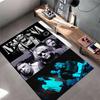 Rock Music Area Rug, Nirvana Band Photo Collage Kurt Cobain Krist Novoselic Dave Grohl Print, Man Cave Decor, Non-Slip Mat