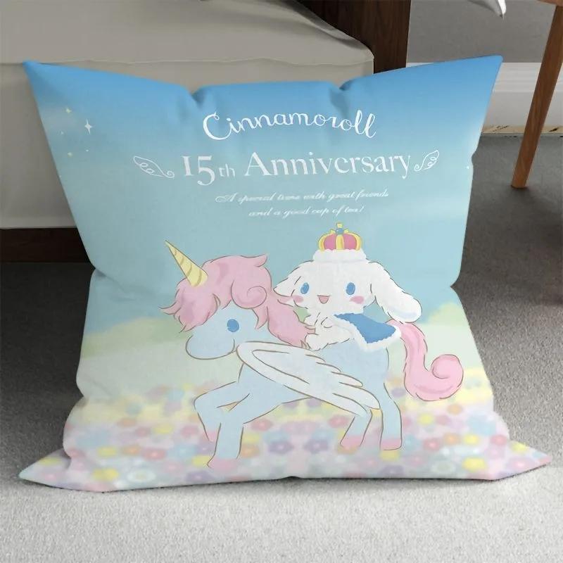 Sanrio Cute Girly Pillowcase HelloKitty Cinnamon Dog Pillowcase Kawaii Room Decoration Home Living Room Sofa Cushion Cover