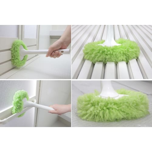 Sanko Bathroom Cleaning Brush, Joint Type, Bath Cleaner, Green, Special Fiber that Removes Dirt with Just Water, Surprise Fresh, BO-51