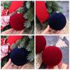 Flocked Christmas Hanging Balls Shatterproof Xmas Tree Ornaments  Holiday Festival Decor