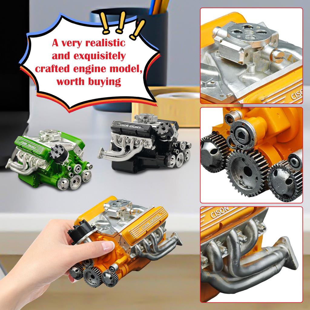 High Performance Engine Model with Detailed Assembly and Realistic Intake for Educational Display and Demonstration
