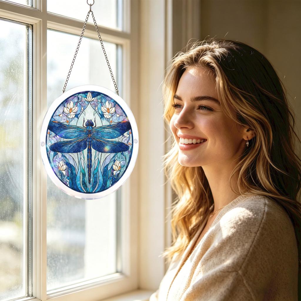 Acrylic Puzzle Window Hanging, Colorful Sunrise Sun Catchers Panel SunCatchers Puzzles Decor For Birthday Women, Men, Wife, Aunt, And Mom
