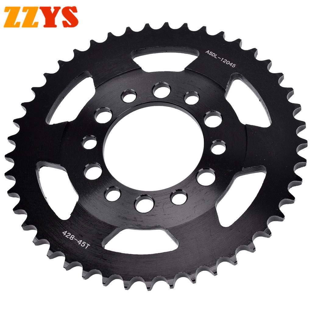 428 45T 200cc Rear Sprocket Gear Wheel For Yamaha DT125 DT125F DT175 AG200 TW200 XT200 TW225 TW225E DT 125 175 AG TW XT 200 225