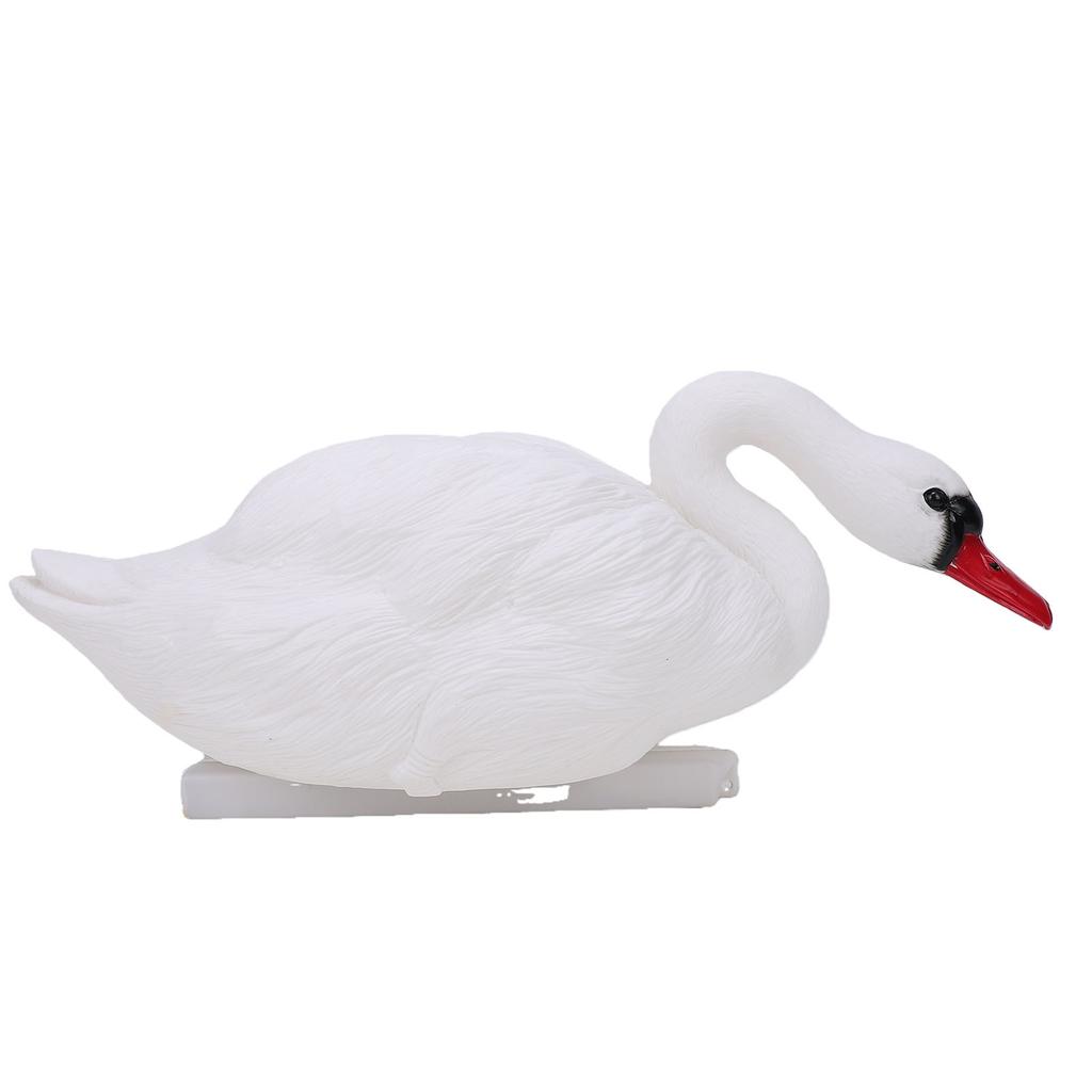 Swan Decoy Pond Decoration Plastic Lifelike Simulation Goose Floating Decoy Ornament for Pool Lake Garden Patio