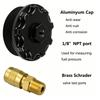 Easy Installation Fuel Filter Cap with Pressure Port for 6.0L Aluminum Filter Caps Replacement Auto Accessory