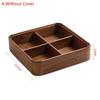 1PCS Wood Snack Box Divided Grid Dried Fruit Tray Vintage Ornament For Home Living Room Candy Nut Melon Seeds Storage Box