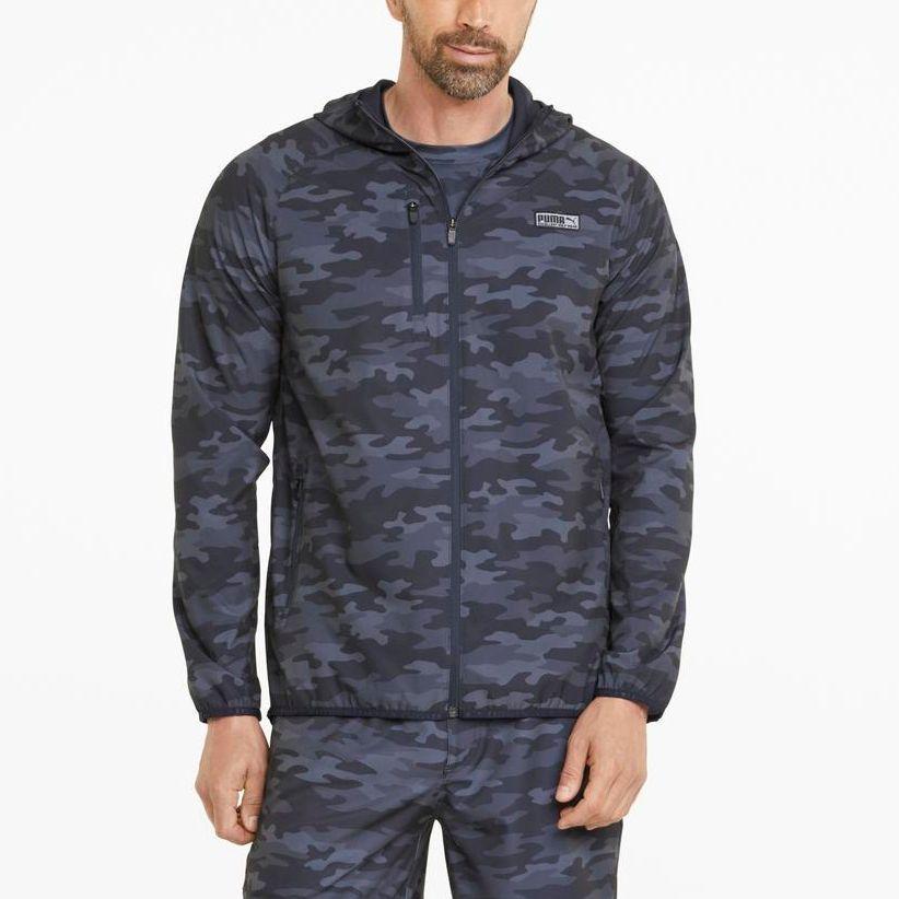 Puma Egw Series Camouflage Casual Hooded Jacket Men Jackets Blue 531149-05