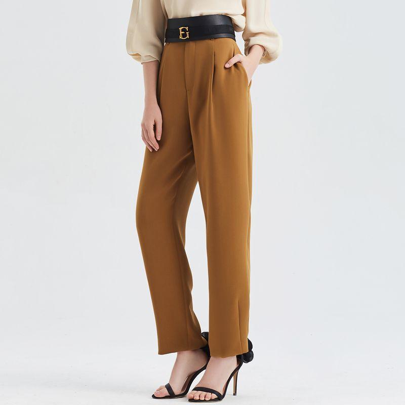 

Obeg Summer High Waist Concise Career Straight-Leg Pants Deep card 165/M/38