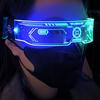 LED Colorful Glowing Glasses Neon Party Christmas Halloween Decoration LED Glowing Glasses Props Holiday Performance Props