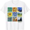 Van Gogh Paintings, Sunflowers, Starry Night T-Shirt