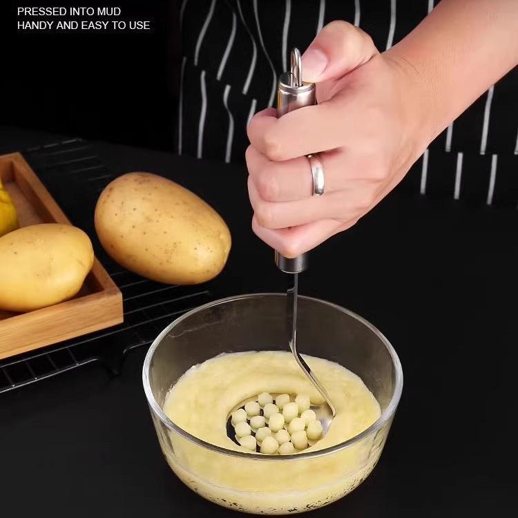 German-Made Stainless Steel Multifunctional Taro and Potato Masher