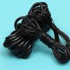 Black Thai oil wax rope round handmade leather dense wax rope woven jewelry pendant tied with flat rope DIY material