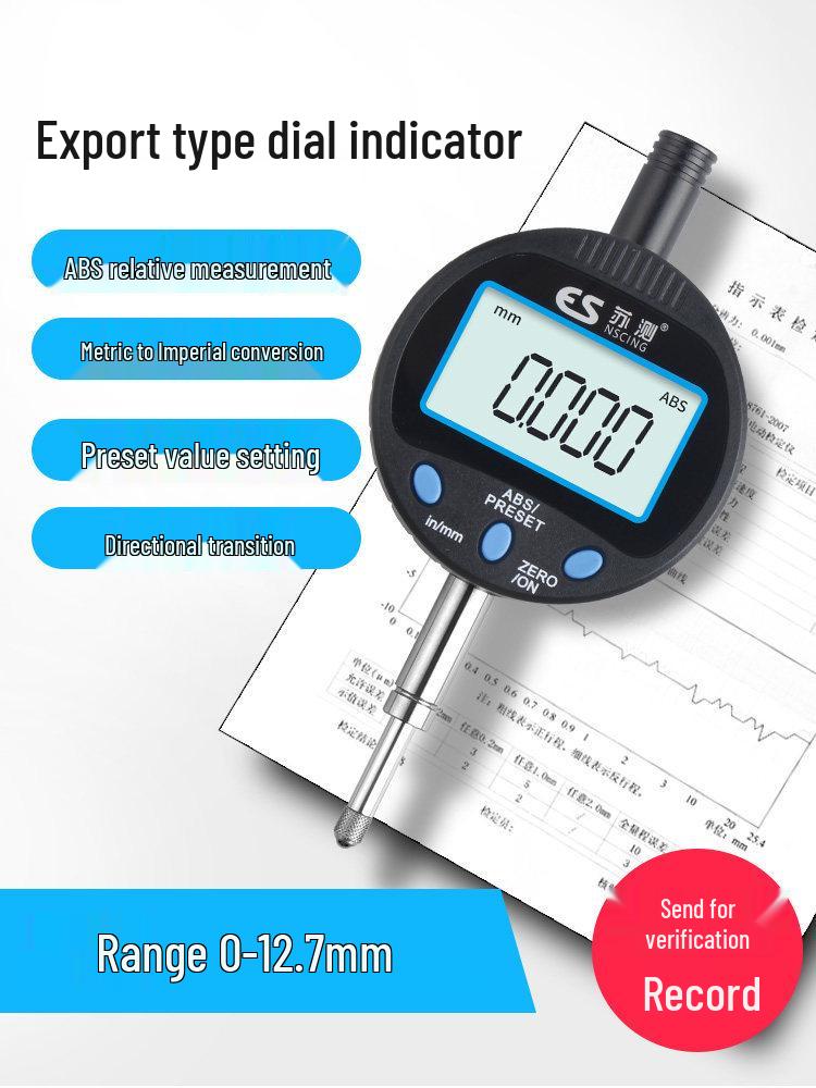 High-Precision Digital Dial Indicator & Depth Gauge from Germany