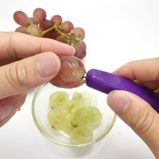 Grape Peeler Slicer Cherry Vegetable Cutter Fruit Peeling Kitchen Gadget Tool