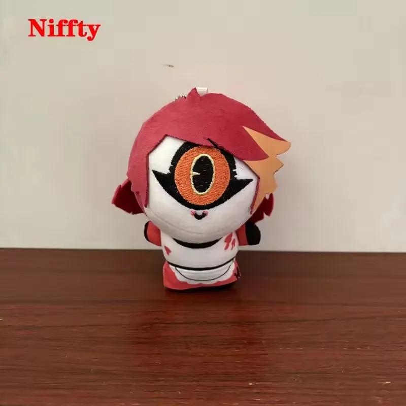 Große Dämonenaugen Super Lustige Animation Niffty Plüschtiere Schlüsselanhänger Anhänger Alastor Anime Hotel Rucksack Plüschtier Puppe Dekoration