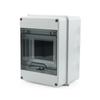 IP65 Waterproof Distribution Box HT-5/8/12/15/18/24 Way ABS Plastic Material Transparent Visual Window Wall-mounted Outdoor Use