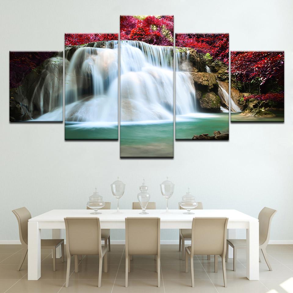 5pcs Seascape Wall Pictures Beach Sea Ocean Canvas Painting Wall Art Landscape Posters Prints for Living Room Decor No Frame