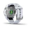 GARMIN - Epix Pro (Gen2) - Montre connectée à haute performance - 42 mm - Acier, Silver avec bracelet blanc