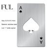 Poker Kartenform Flaschenöffner Hohe Festigkeit Praktisch Öffnen Tragbar Bier für Zuhause
