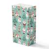 20pcs Christmas Theme Rectangle Paper Bags No Handle for Gift & Package Snowman Pattern 12x7.5x23cm