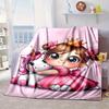 Rainbow Unicorns Garden Blanket Flannel Blanket for bed, sofa, Camping, Hiking, Picnic Essentials, gift for family Fan gifts