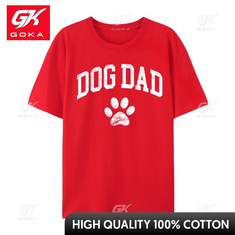 Dog Dad Design Style Funny Dog Paw Classic Europe Hot Sale Personalized Top TShirt Cotton Fabric Unisex Tops Tees Family Tee Shirt