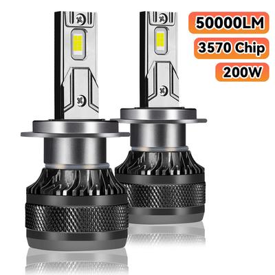 1PC 200W Car LED Headlight H1 H8 H11 HB3 HB4 9005 9006 H4 H7 LED Lights 6000K 50000LM Auto LED Lamp Turbo Fog Light Bulbs DC 12V #469052