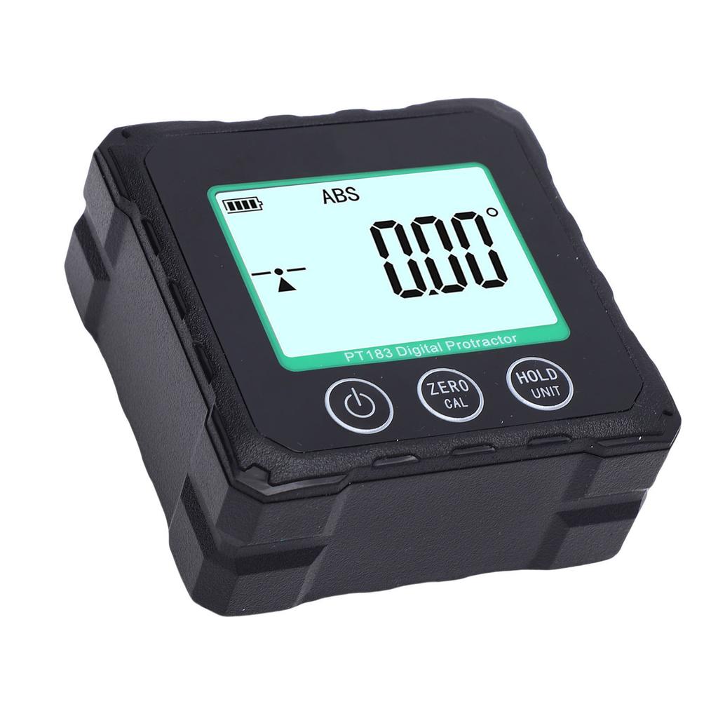 Digital Angle Finder with Electronic   Inclinometer Protractor 4 Side Strong Magnet 90 Degree Angle Gage Woodworking Measuring Tool with Backlit