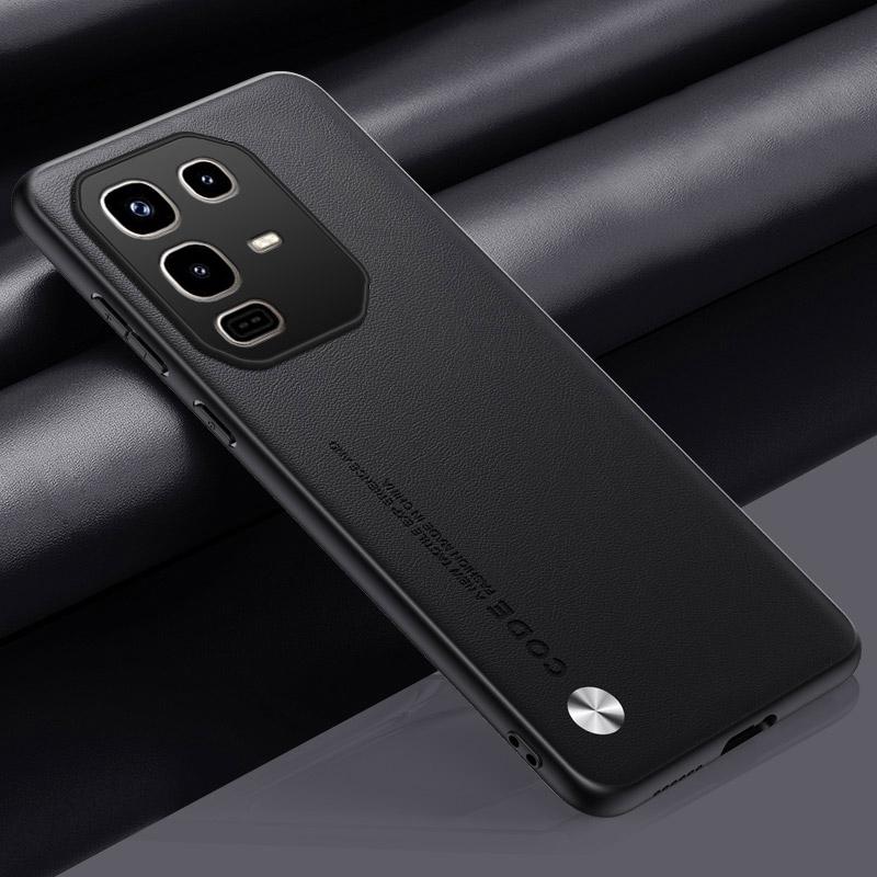 

Luxury Soft PU Leather Back Phone Case For Infinix Note 50 Pro+ Plus 50X 50S Silicone Case For Infinix Note 50Pro+ Back Cover For InfinixNote50Pro чорний