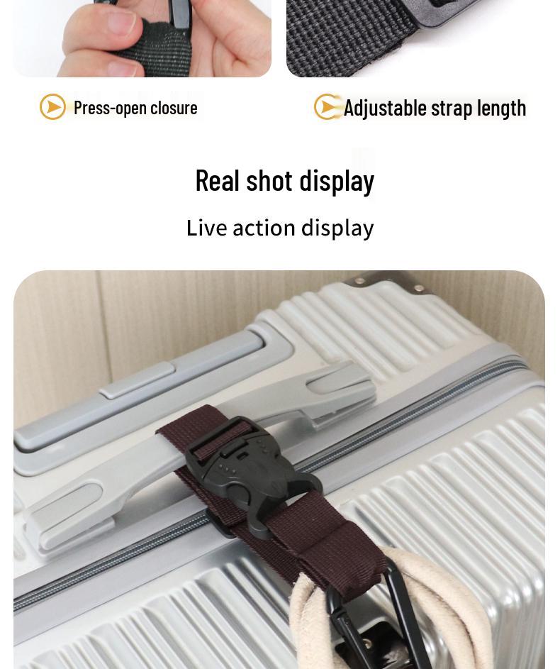 Adjustable Outdoor Backpack Buckle Strap - Portable Hook & Lanyard for Mountaineering and Camping