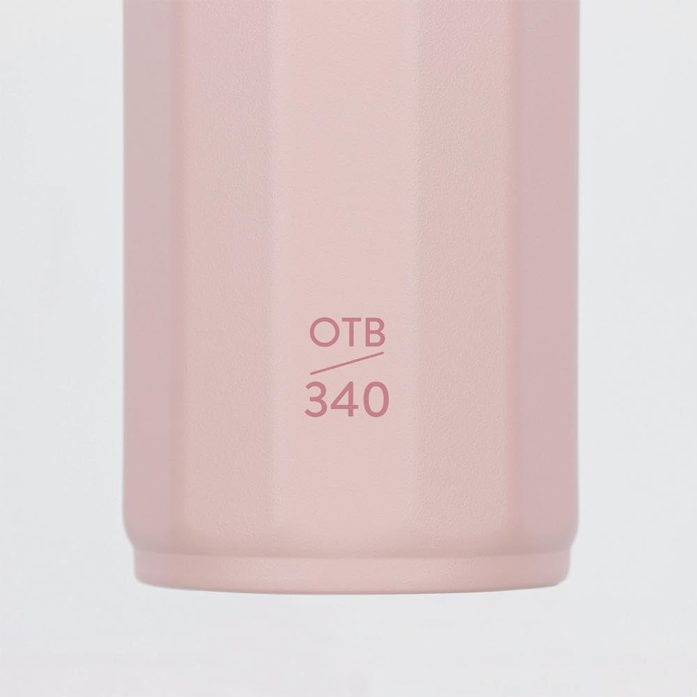 Bestco Polygonne One-Touch Mug Water Bottle, 340ml, Pink, NM-342