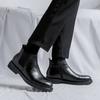 Mode Herenschoenen Mannen Hoge Top Leer Mode Schoenen Rits aan de Zijkant Mannen Motorlaarzen Klassieke Heren Comfortabele Zakelijke Outdoor Laarzen