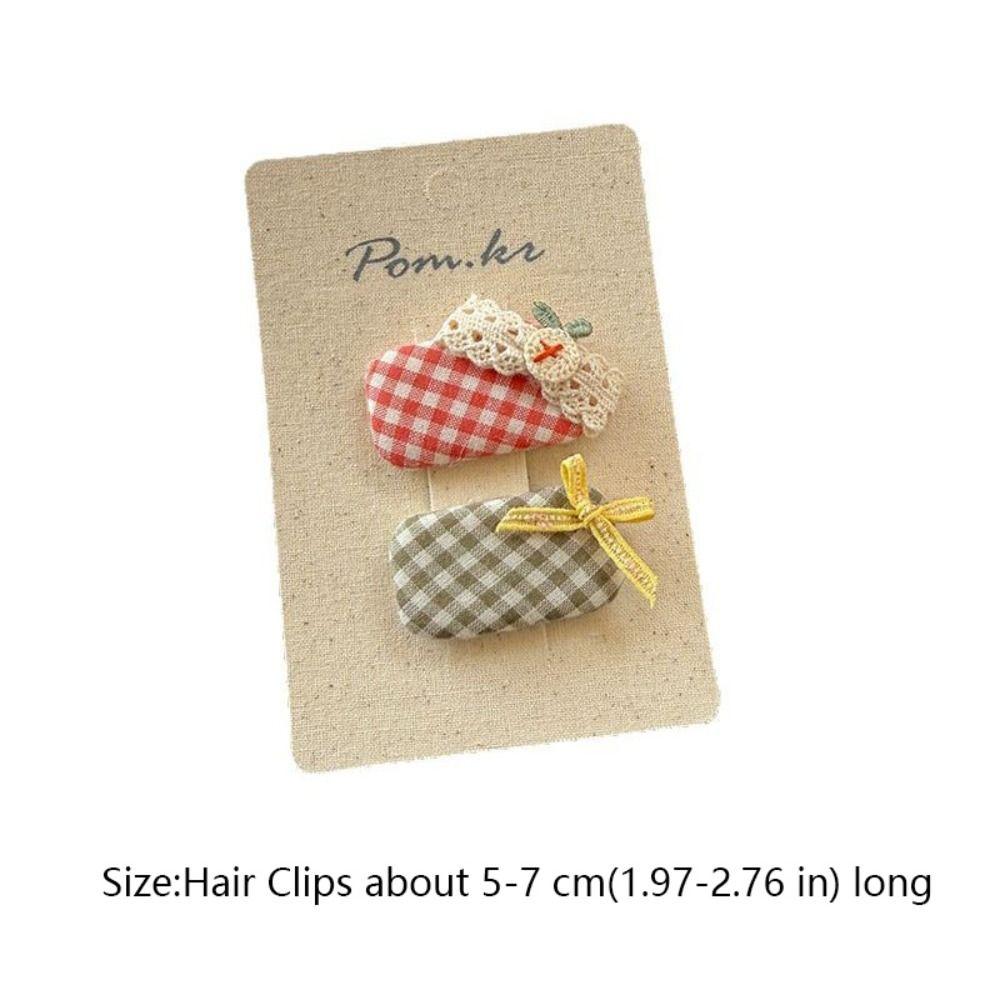 Flower Cloth Hair Clips Rabbit Princess Headdress New Bangs Clips Hair Accessories