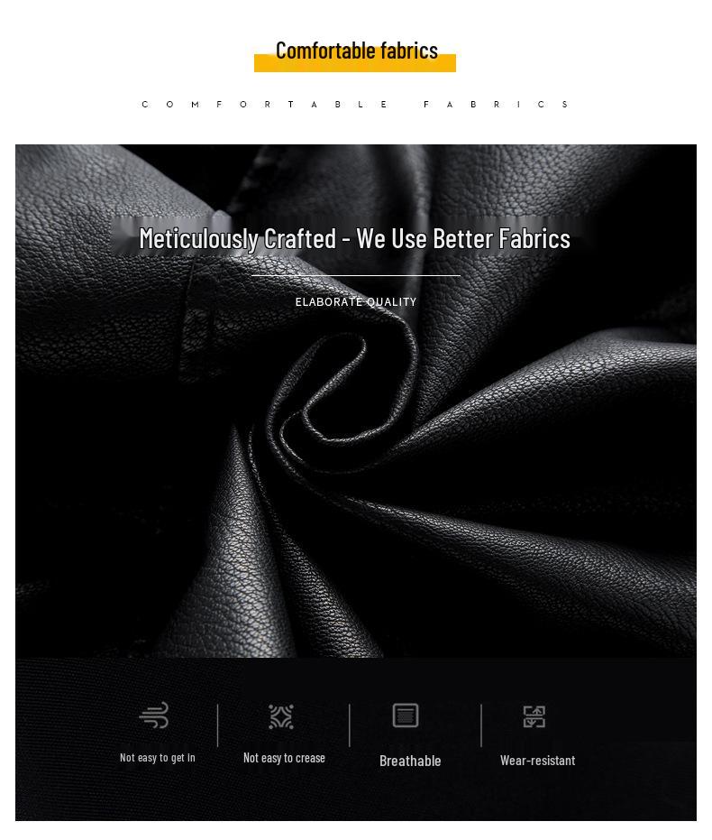 Men's Plus Size Embroidered Leather Baseball Jacket with Velvet, Trendy Spring & Autumn Outerwear.