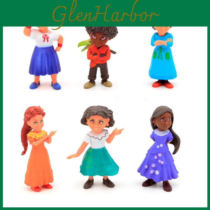Disney Encanto PVC-Puppe Kollektion Figuren Für Kinder Set von 6 Madrigal Charakter Spielzeug Mit Zubehör